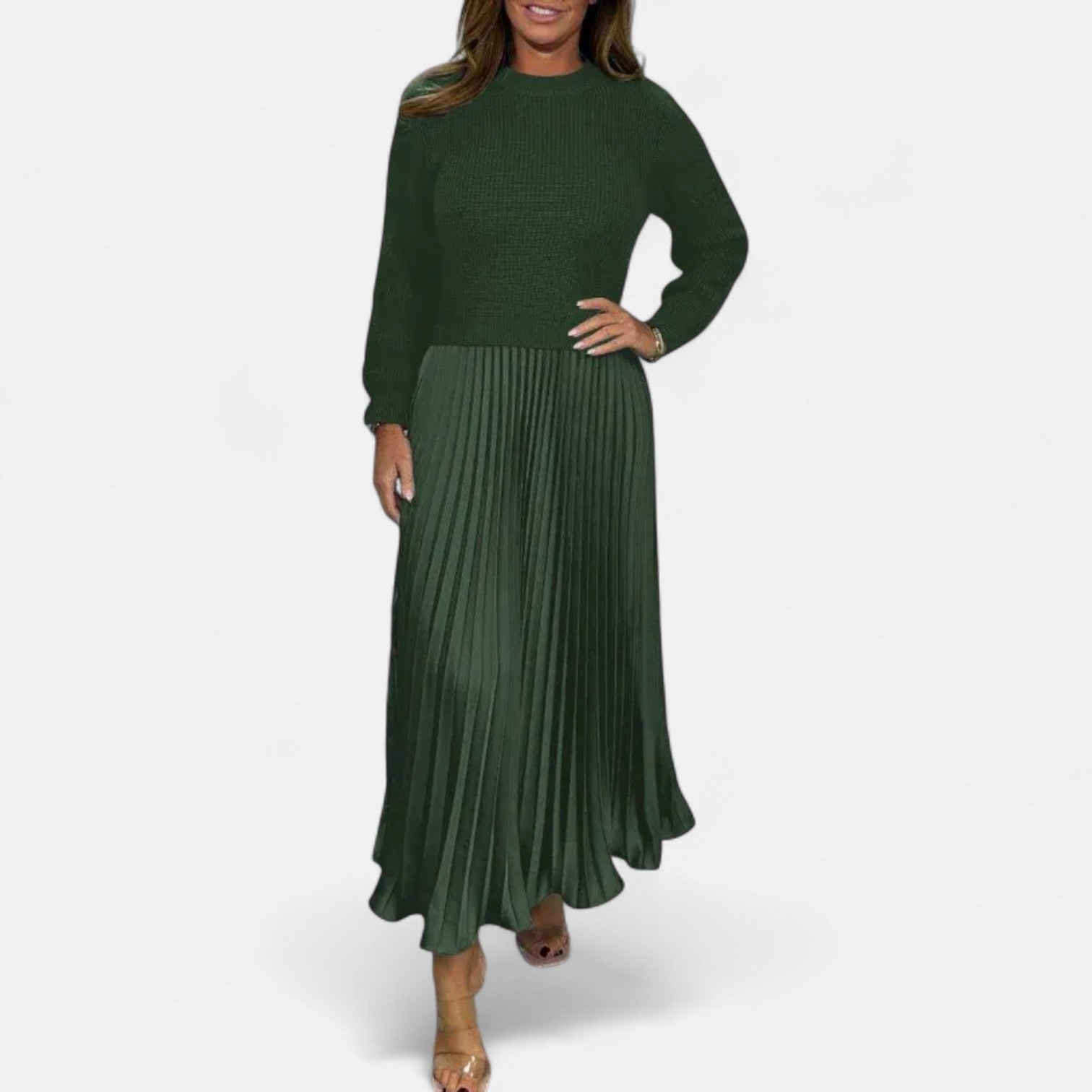 Luciana | Effortless Pleated Maxi Dress