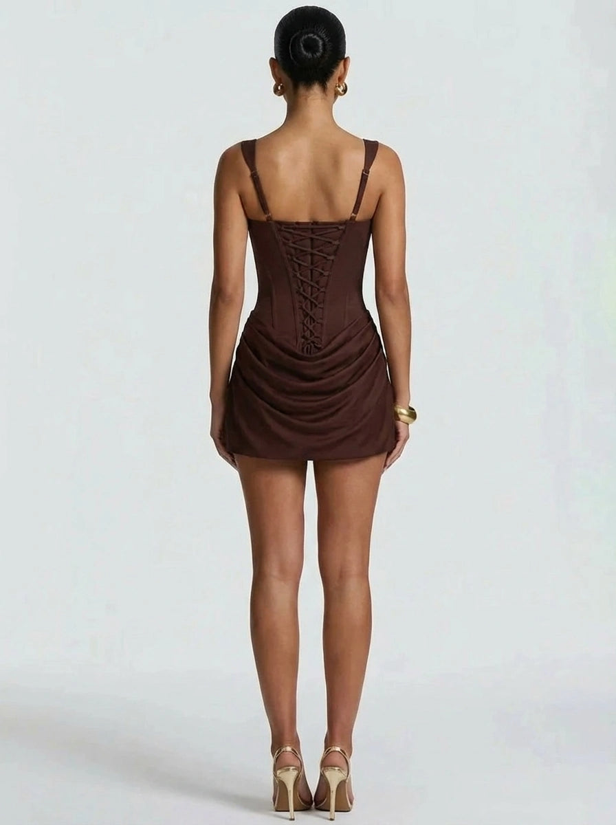 Sienna Ruched Mini Dress